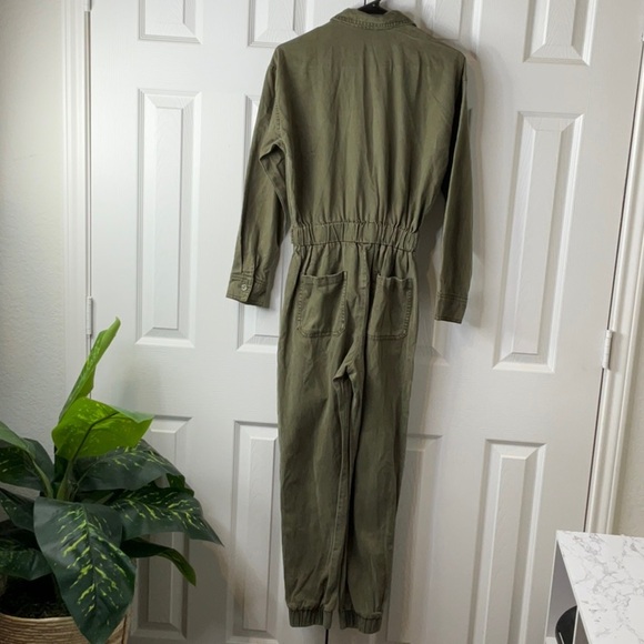 Young Fabulous & Broke Long Sleeve Jumpsuit in Pine Green Size S - Picture 8 of 15